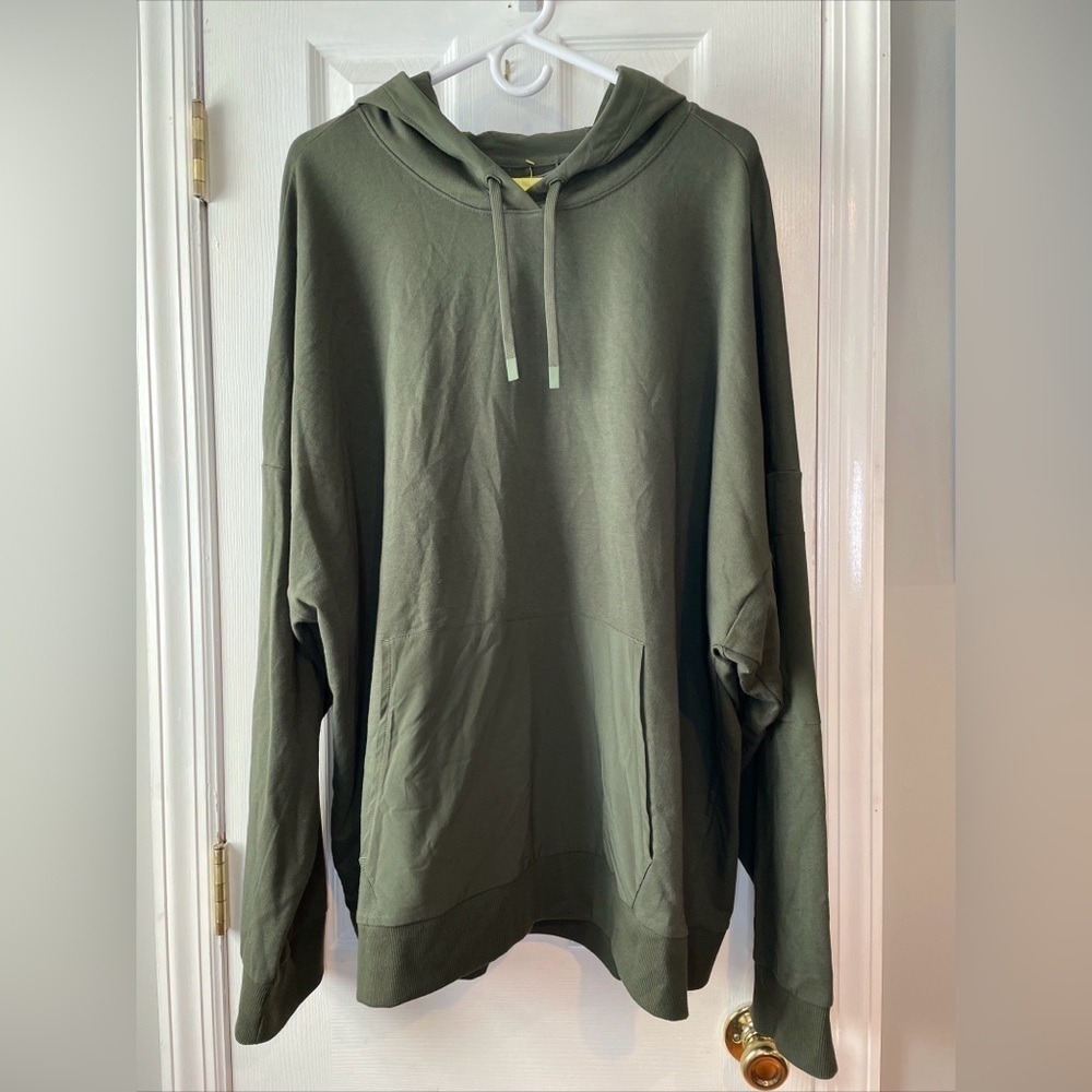 New All In Motion All-In Performance Hoodie Sweatshirt‎ Olive Green Size XXL